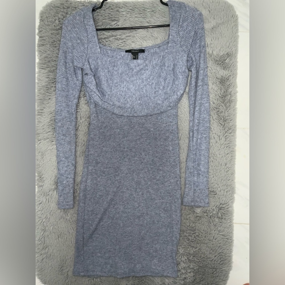 FOREVER 21 Women’s Long Sleeve Bodycon Sweater Dress